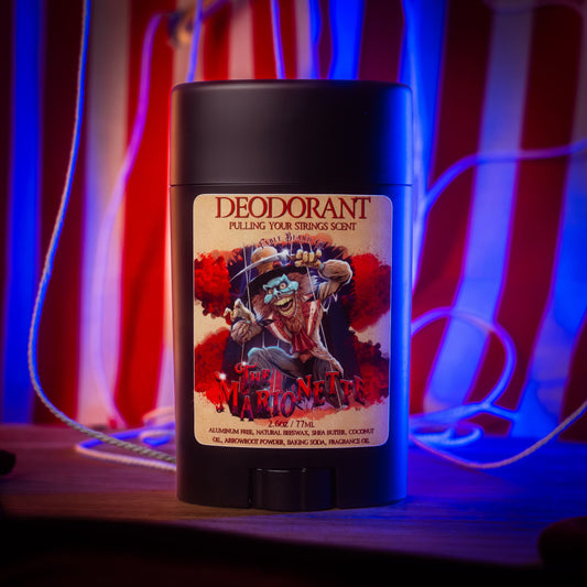 The Marionette - Deodorant - Warm Mulled Cider, Splintered Mahogany, Velvet Pipe Smoke
