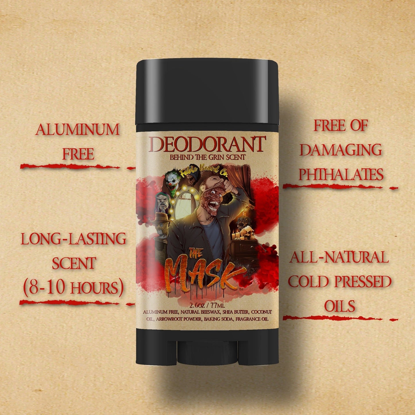 The Mask - Deodorant - Blood Orange, Cream Soda, Bourbon-Soaked Oak
