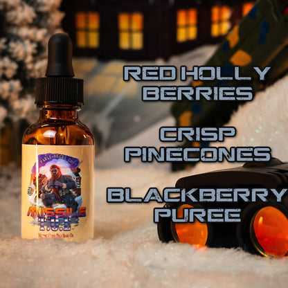 Missile Toe - Beard Oil - Red Holly Berries, Crisp Pinecones, Blackberry Puree