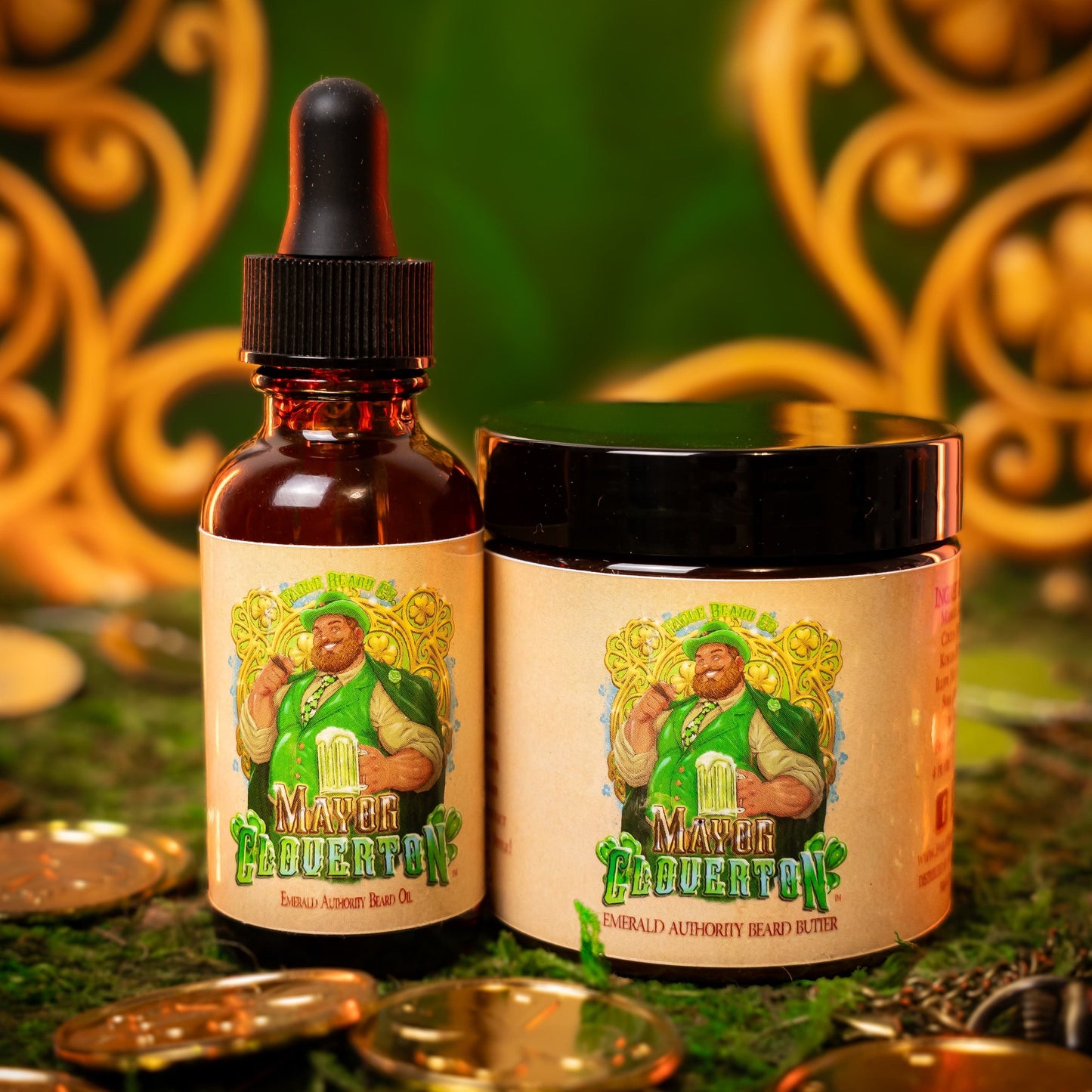 Mayor Cloverton - Beard Oil & Butter Kit - Refreshing Rosemary, Mossy Cedarwood, Aromatic Coriander