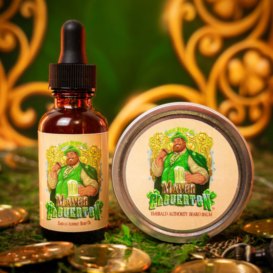 Mayor Cloverton - Beard Oil & Balm Kit - Refreshing Rosemary, Mossy Cedarwood, Aromatic Coriander