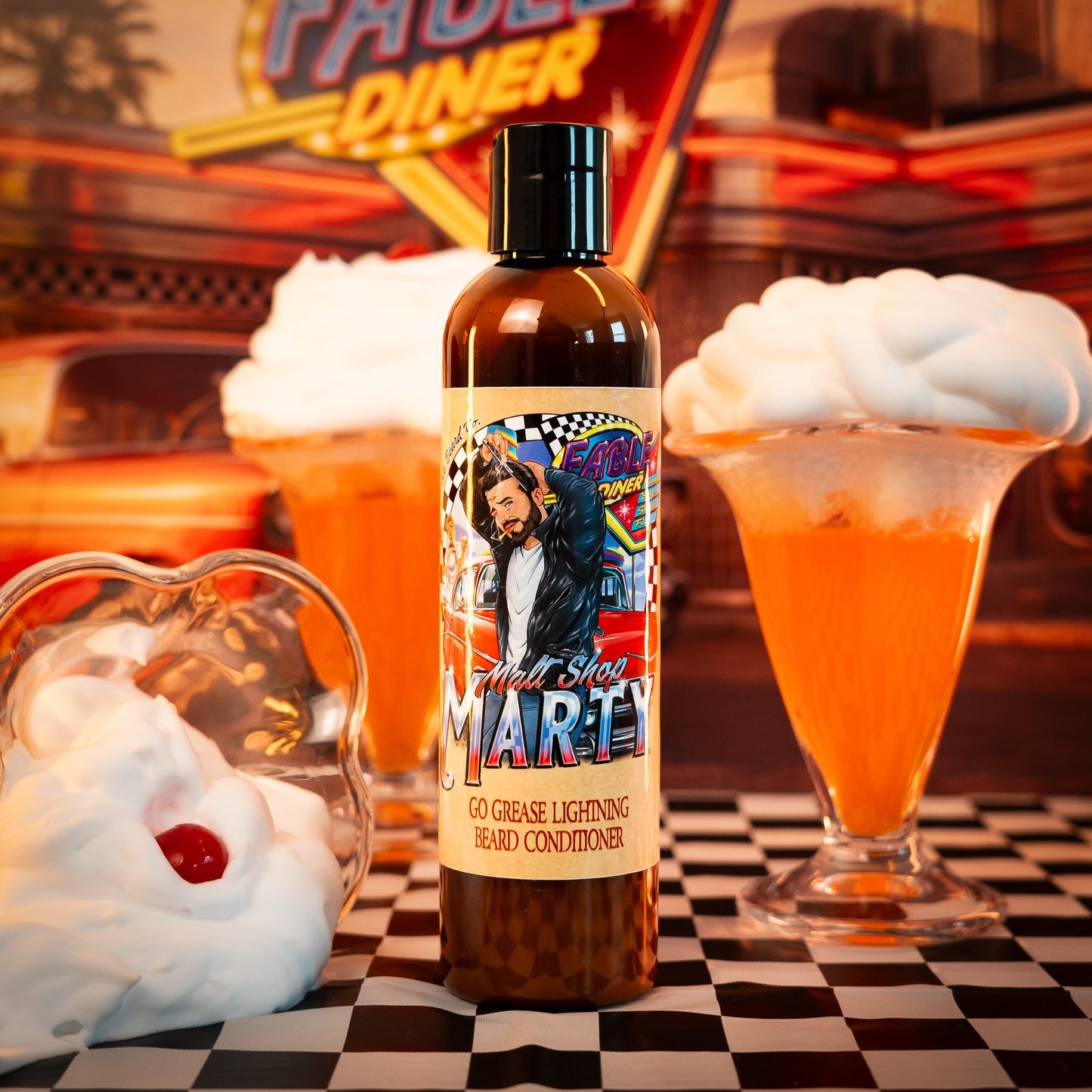 Malt Shop Marty - Beard Conditioner - Vanilla Ice Cream, Orange Soda, Whipped Cream Swirl