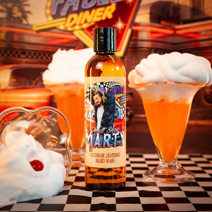 Malt Shop Marty - Beard Wash - Vanilla Ice Cream, Orange Soda, Whipped Cream Swirl