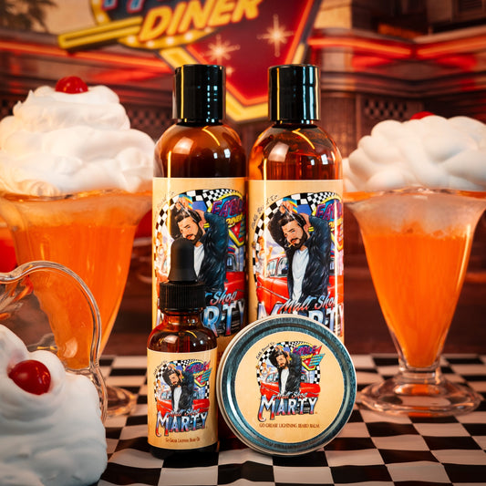 Malt Shop Marty - Complete Balm Kit - Vanilla Ice Cream, Orange Soda, Whipped Cream Swirl