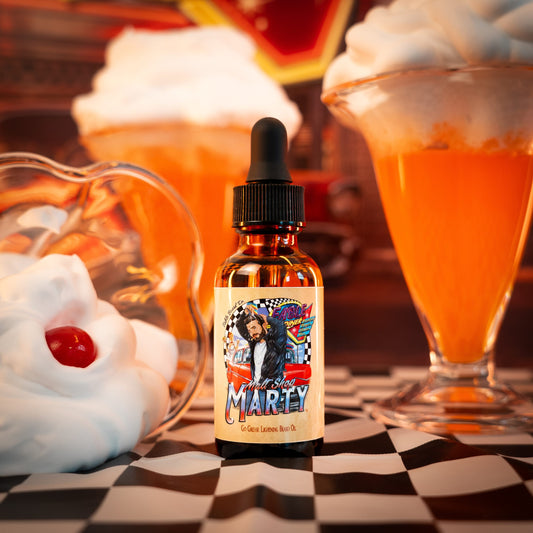 Malt Shop Marty - Beard Oil - Vanilla Ice Cream, Orange Soda, Whipped Cream Swirl
