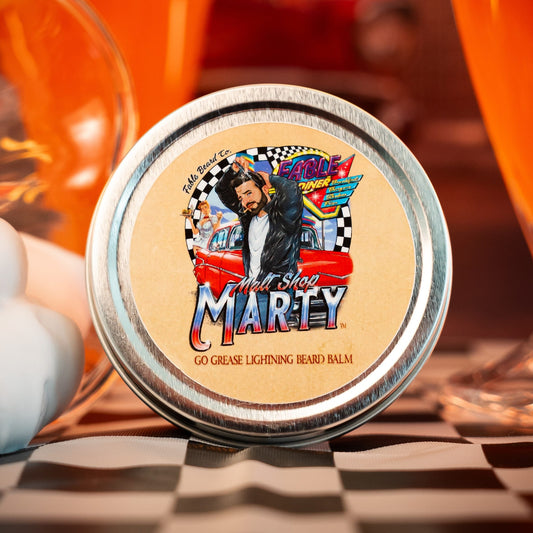 Malt Shop Marty - Beard Balm - Vanilla Ice Cream, Orange Soda, Whipped Cream Swirl