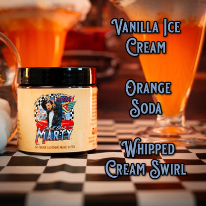 Malt Shop Marty - Beard Butter - Vanilla Ice Cream, Orange Soda, Whipped Cream Swirl