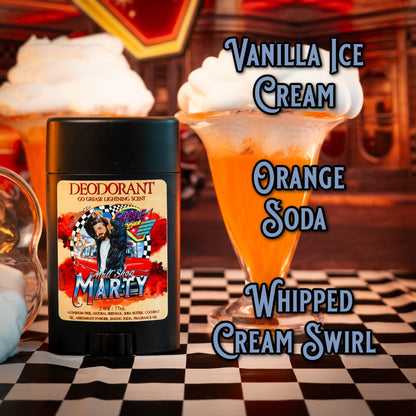 Malt Shop Marty - Deodorant - Vanilla Ice Cream, Orange Soda, Whipped Cream Swirl