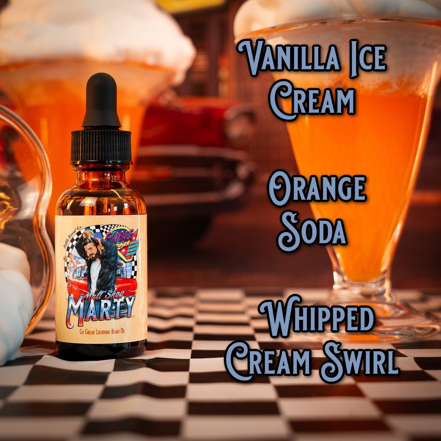 Malt Shop Marty - Ultimate Bundle - Vanilla Ice Cream, Orange Soda, Whipped Cream Swirl