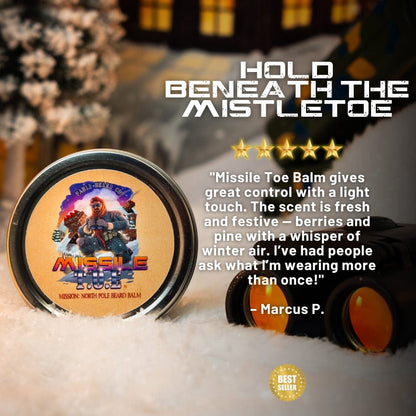 Missile Toe - Complete Balm Kit - Red Holly Berries, Crisp Pinecones, Blackberry Puree