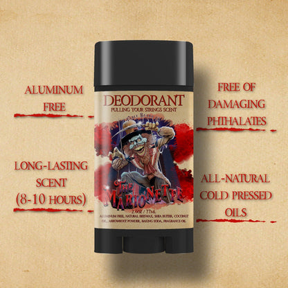The Marionette - Deodorant - Warm Mulled Cider, Splintered Mahogany, Velvet Pipe Smoke