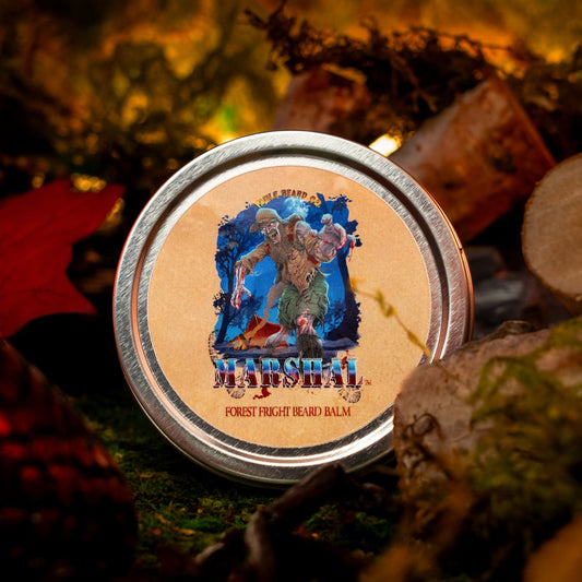 Marshal - Beard Balm - Vanilla Tobacco, Cabin Logs, Forest Overgrowth