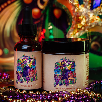 The Masquerader - Beard Oil & Butter Kit - Butterscotch Liqueur, Delicate Bourbon, Marshmallow Root