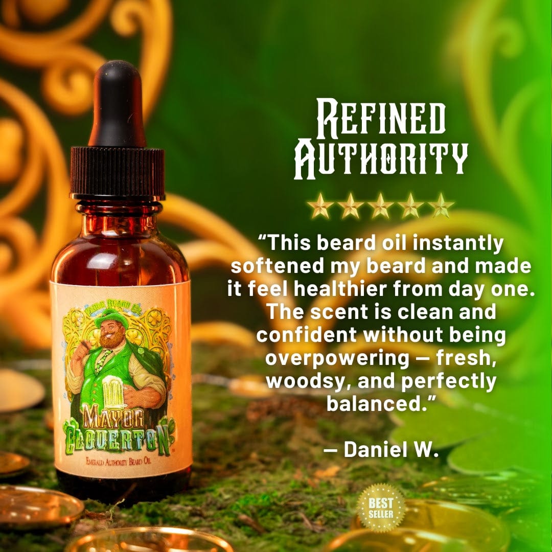 Mayor Cloverton - Beard Oil - Refreshing Rosemary, Mossy Cedarwood, Aromatic Coriander