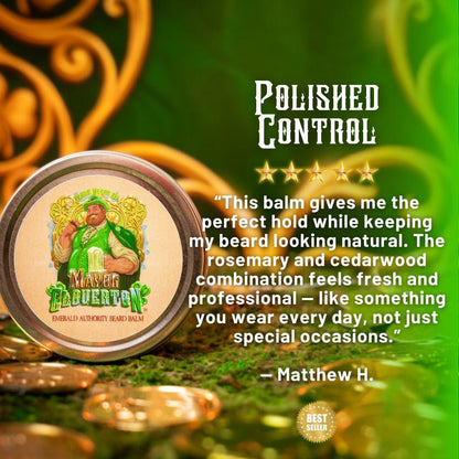 Mayor Cloverton - Beard Oil & Balm Kit - Refreshing Rosemary, Mossy Cedarwood, Aromatic Coriander