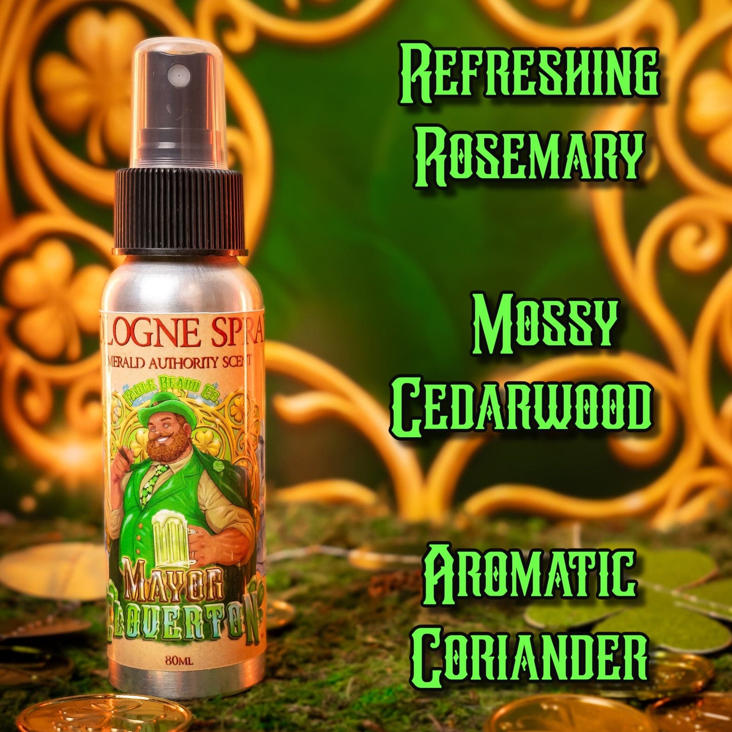 Mayor Cloverton - Cologne - Refreshing Rosemary, Mossy Cedarwood, Aromatic Coriander