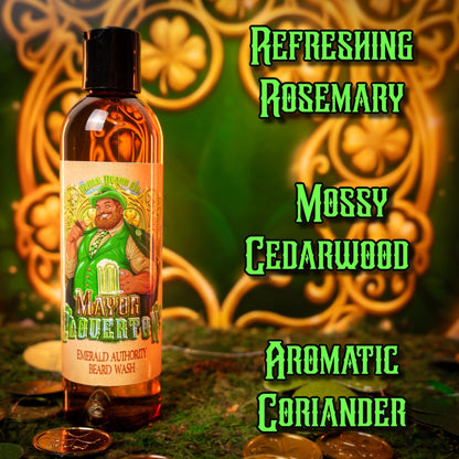 Mayor Cloverton - Beard Wash - Refreshing Rosemary, Mossy Cedarwood, Aromatic Coriander
