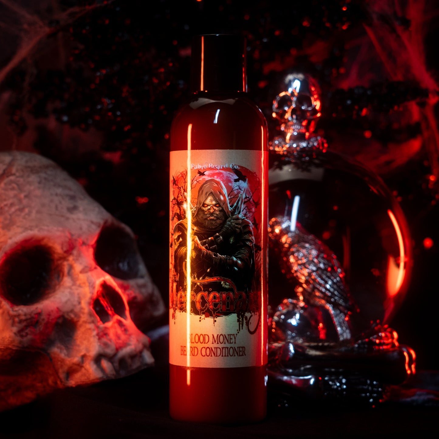 The Mercenary - Beard Conditioner - Fiery Leather Woods, Blood Money Sage, Seductive Amber, Stealthy Sandalwood