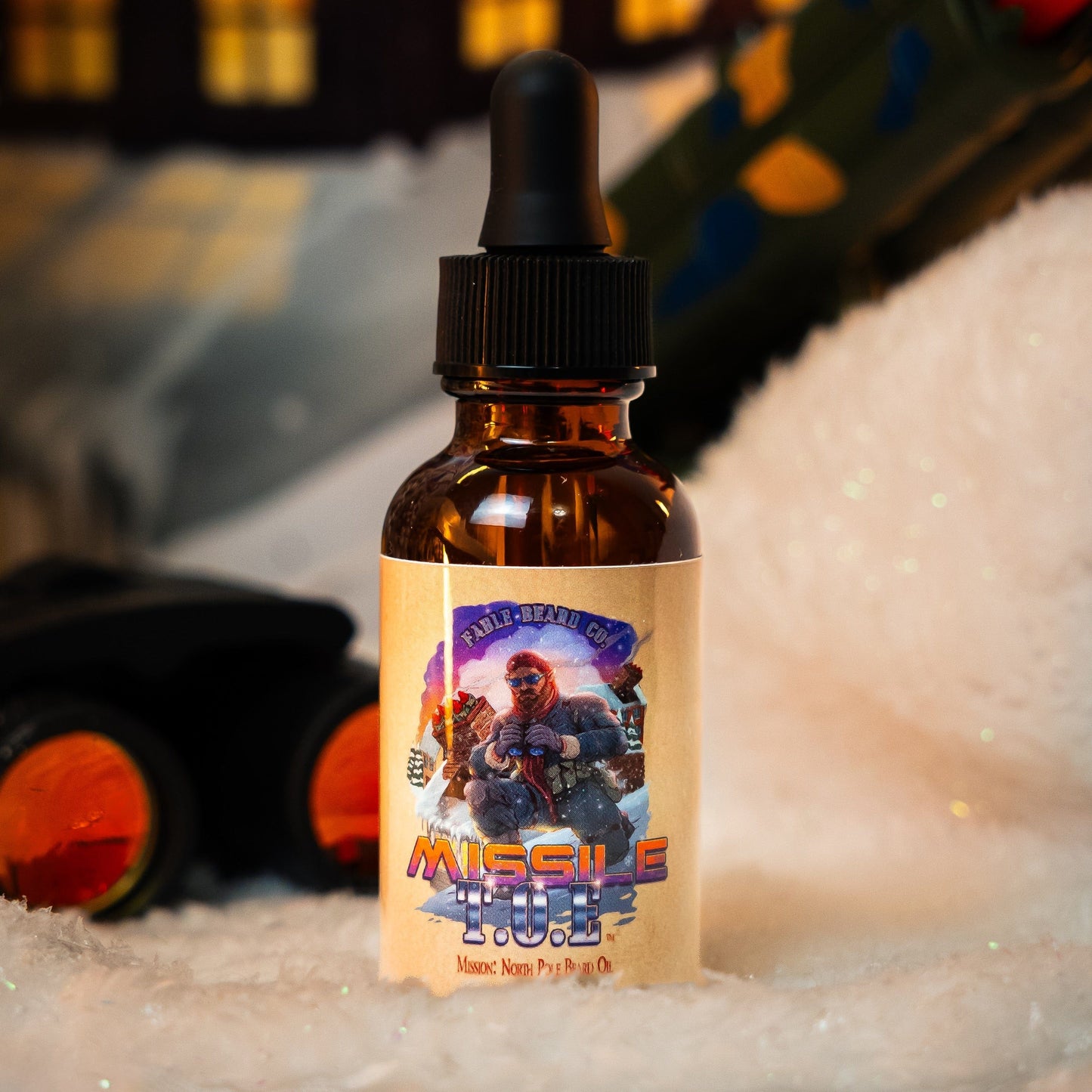 Missile Toe - Beard Oil - Red Holly Berries, Crisp Pinecones, Blackberry Puree