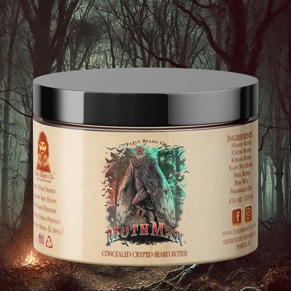 Moth Man - Beard Butter - Birch Trees, Esoteric Musk, Powdery Cotton, Hypnotic Mist