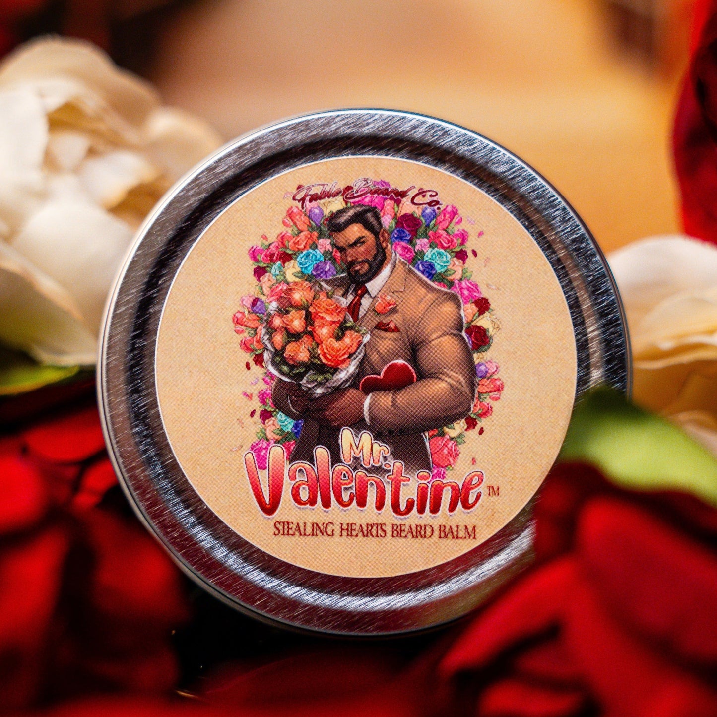 Mr. Valentine - Beard Balm - Ripe Strawberries, Velvety Chocolate, and Creamy Nougat