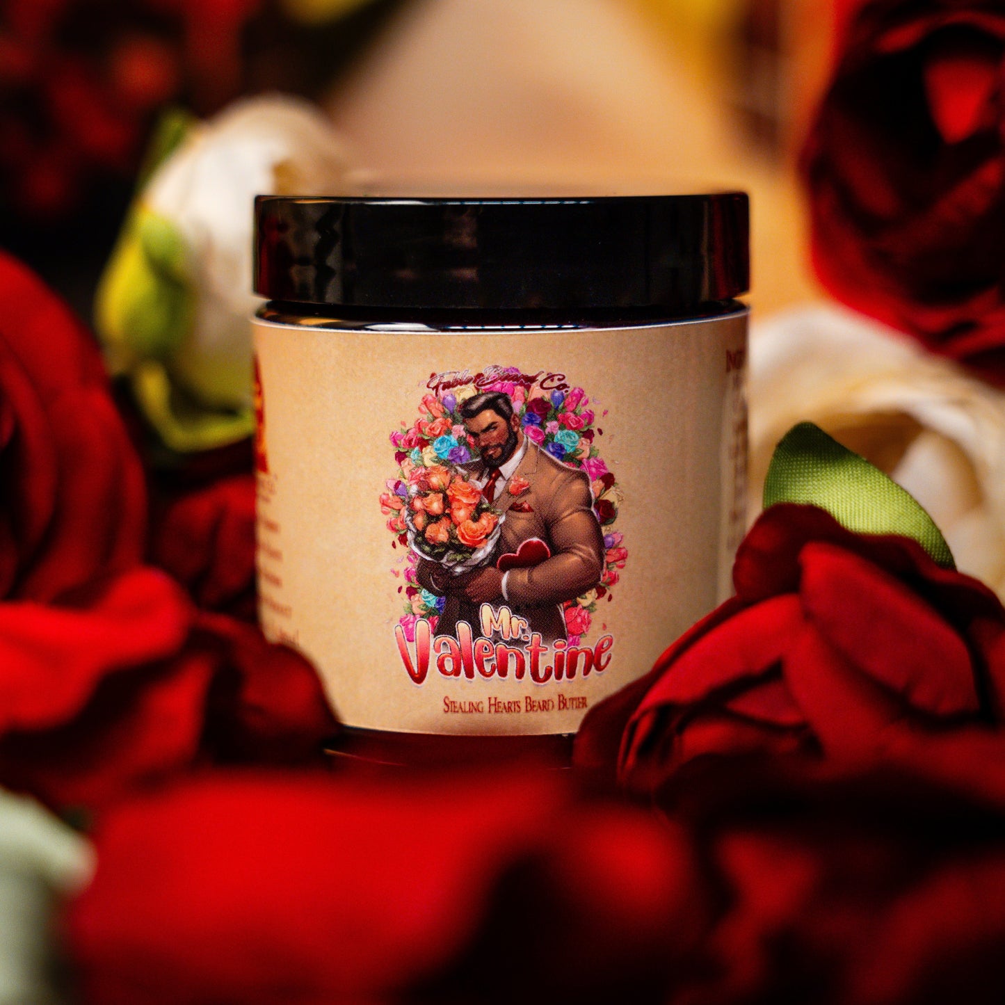 Mr. Valentine - Beard Butter - Ripe Strawberries, Velvety Chocolate, and Creamy Nougat