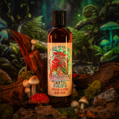 Mushroom King - Beard Wash - Mystical Clary Sage, Cozy Nutmeg, Wild Red Oak