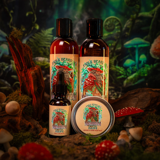 Mushroom King - Complete Balm Kit - Mystical Clary Sage, Cozy Nutmeg, Wild Red Oak