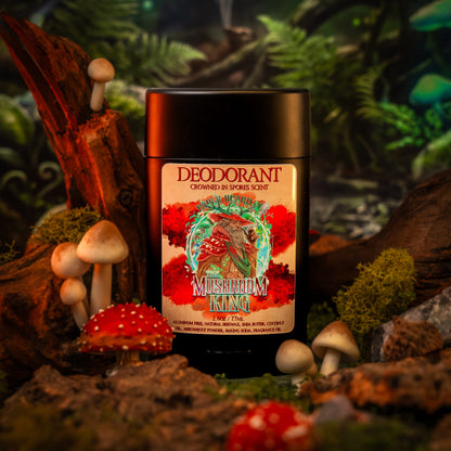 Mushroom King - Deodorant - Mystical Clary Sage, Cozy Nutmeg, Wild Red Oak
