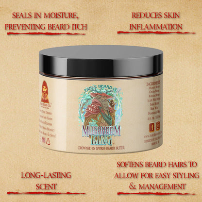 Mushroom King - Complete Butter Kit - Mystical Clary Sage, Cozy Nutmeg, Wild Red Oak