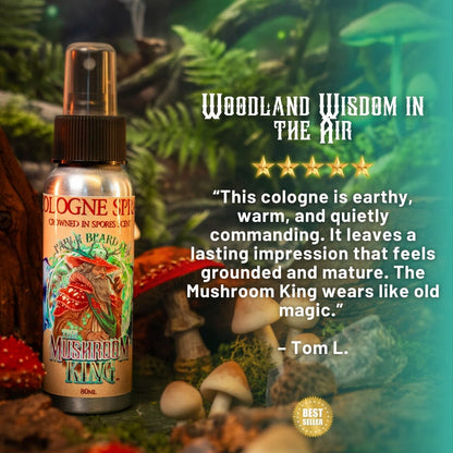 Mushroom King - Cologne - Mystical Clary Sage, Cozy Nutmeg, Wild Red Oak