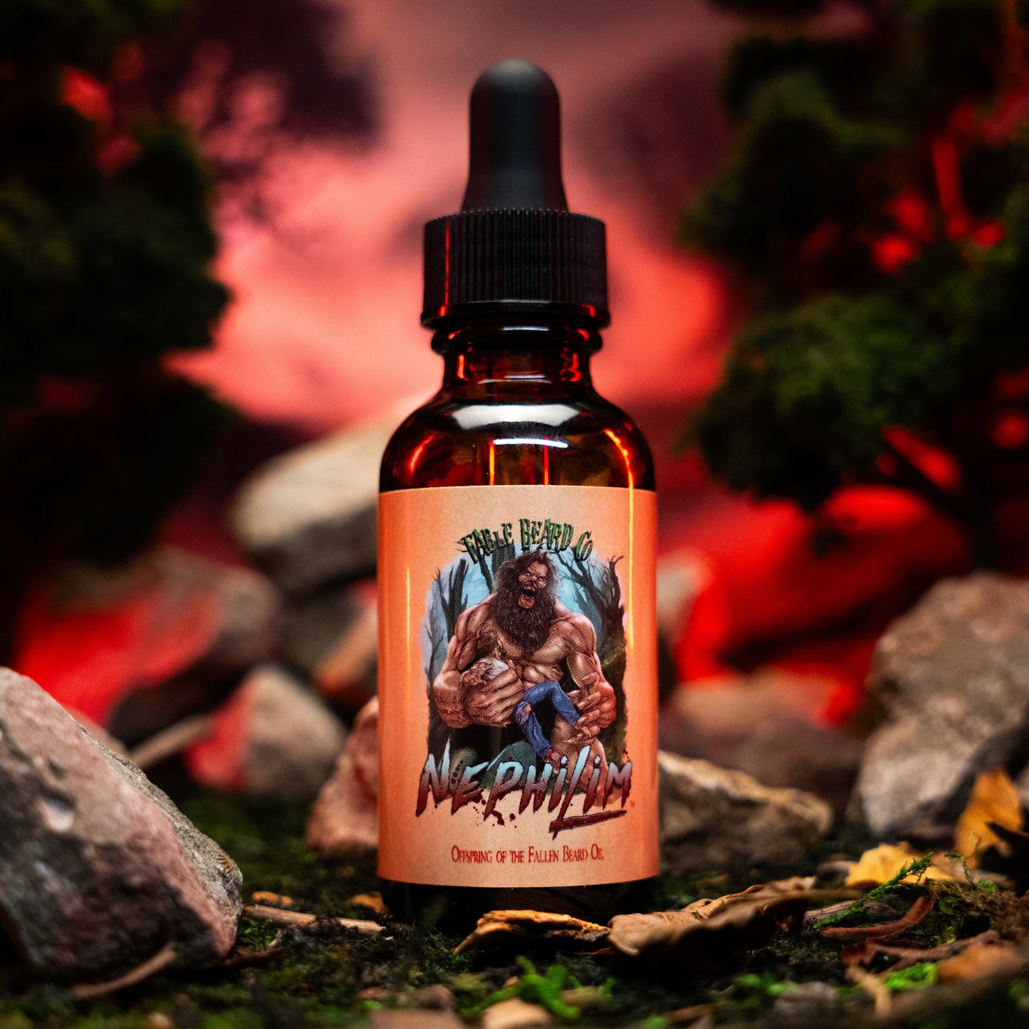 The Nephilim - Beard Oil - Ancient Amber, Rain-Drenched Tree Bark, Deep Oud, & Jasmine Petals