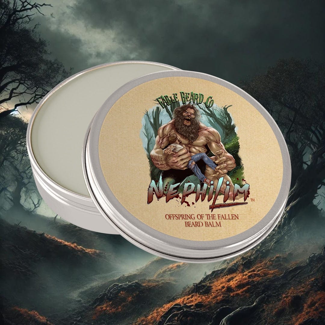 The Nephilim - Beard Balm - Ancient Amber, Rain-Drenched Tree Bark, Deep Oud, & Jasmine Petals