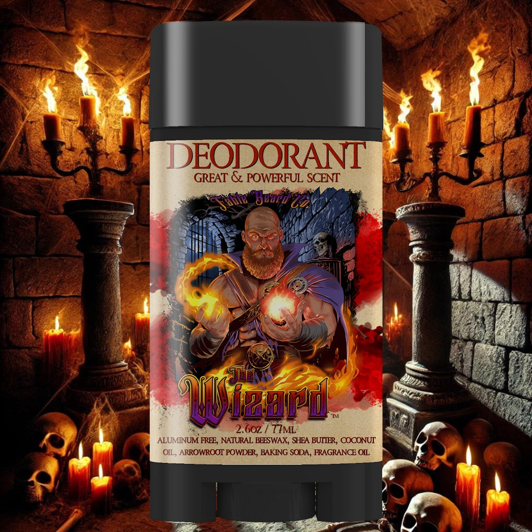 The Wizard - Deodorant - Cauldron Brewed Bourbon, Toasted Vanilla Oats, Arcane Buttercream, and Orange Zest Sparks