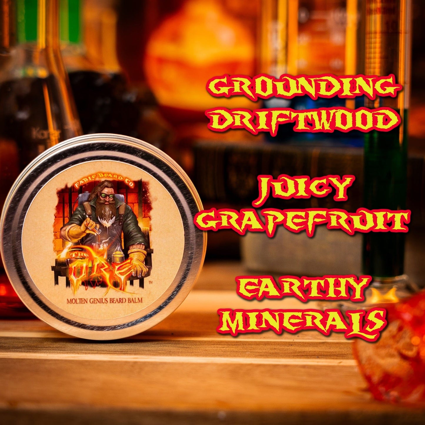 The Ore - Beard Balm - Grounding Driftwood, Juicy Grapefruit, Earthy Minerals