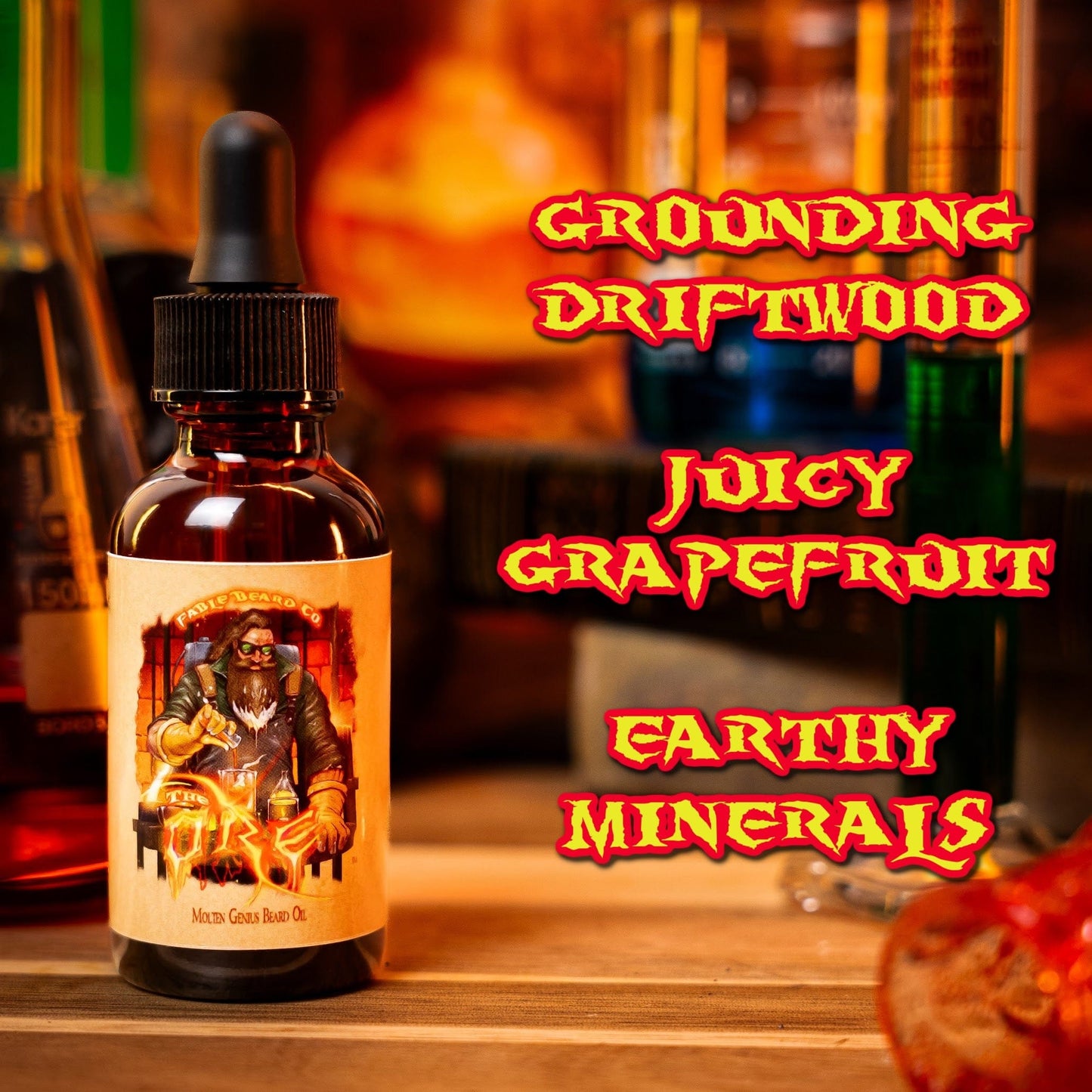The Ore - Beard Oil - Grounding Driftwood, Juicy Grapefruit, Earthy Minerals