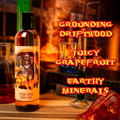 The Ore - Beard Wash - Grounding Driftwood, Juicy Grapefruit, Earthy Minerals