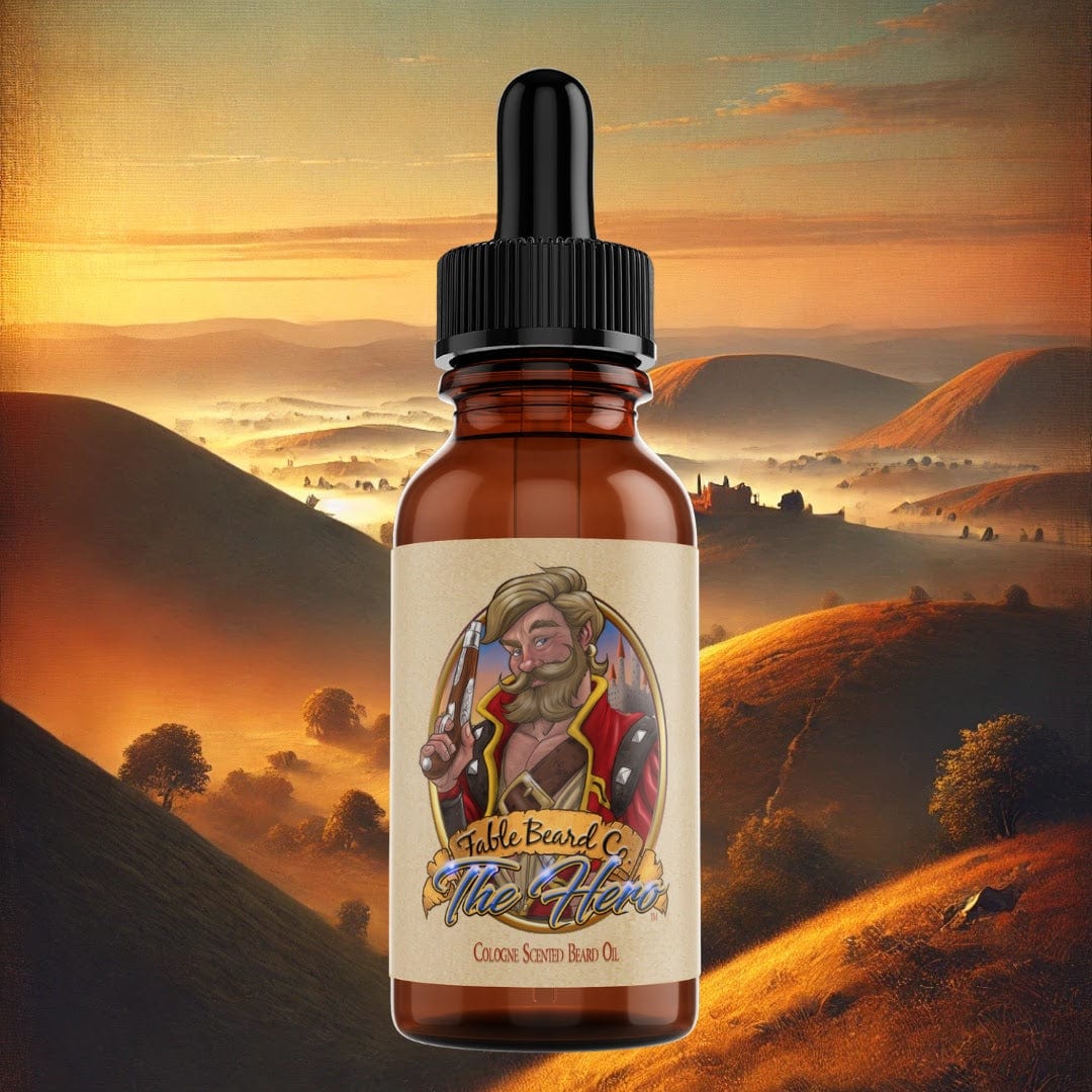 The Hero - Beard Oil - Warm Tobacco, Light Cologne, & Mystical Amber