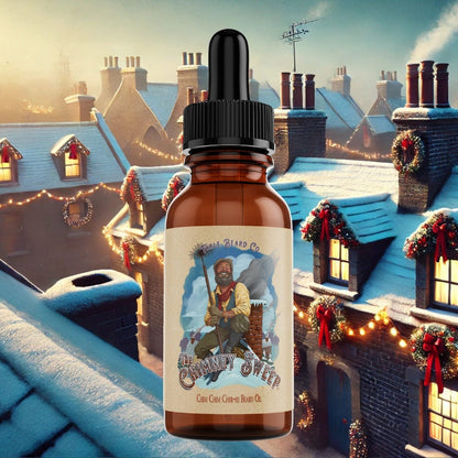 The Chimney Sweep - Beard Oil - Winterberry Bushes, Chimney Plumes, Fresh Snowfall, Woodsy Cigar