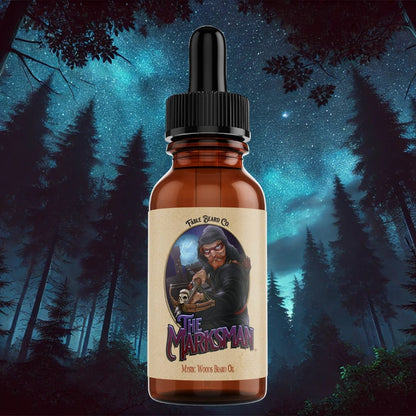 The Marksman - Beard Oil - Crisp Pine, Warm Cedar, Fresh Sandalwood, Soft Mosses, and Mystical Amber