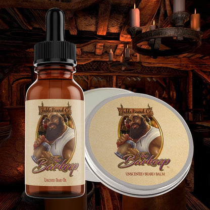 The Barkeep - A Unscented Blend Beard Oil & Beard Balm Kit