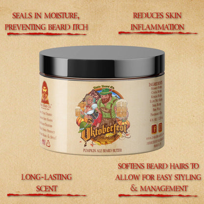 Oktoberfest - Beard Butter - Pumpkin Ale, Sweet Potato, German Oak Tree, & Lederhosen Leather