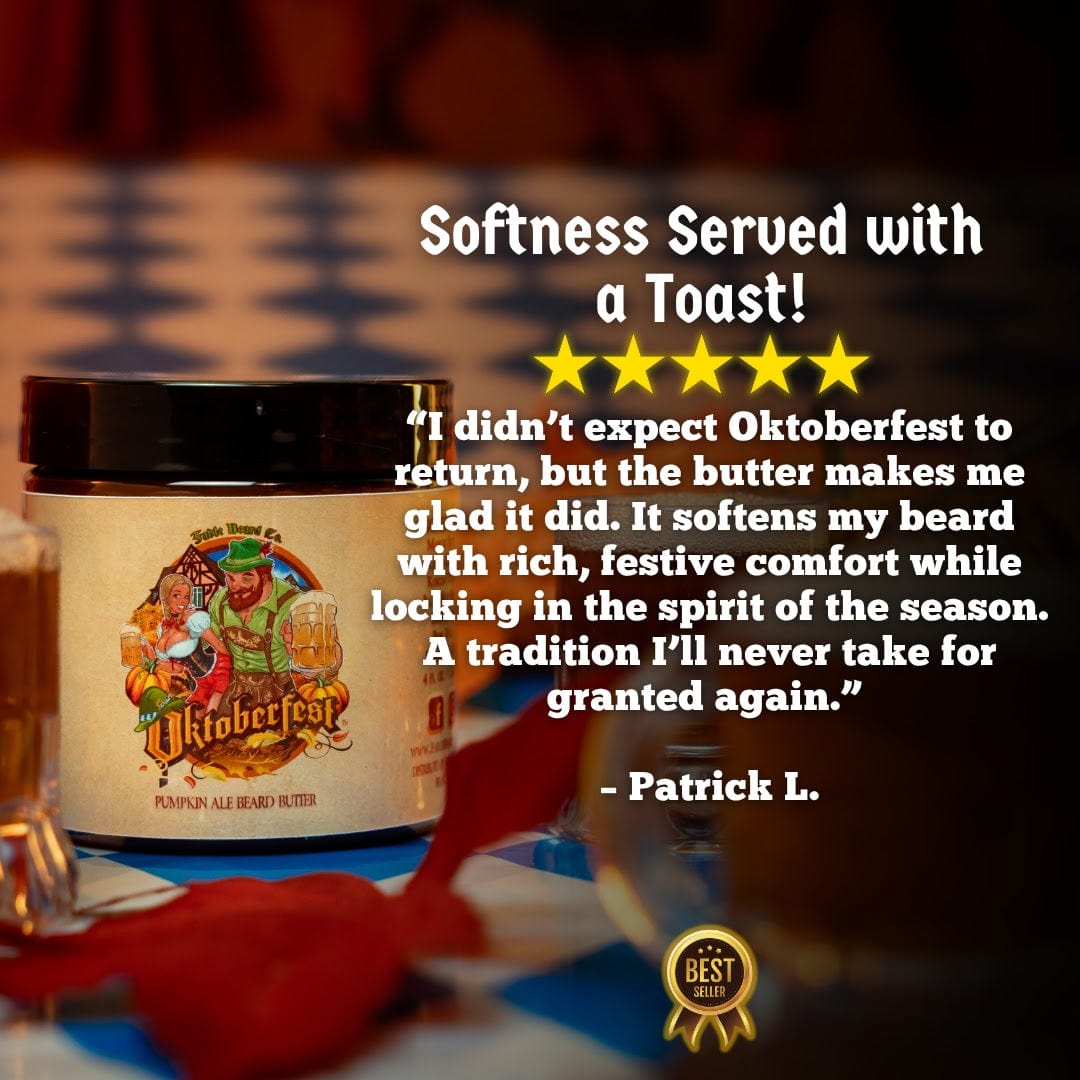 Oktoberfest - Beard Butter - Pumpkin Ale, Sweet Potato, German Oak Tree, & Lederhosen Leather