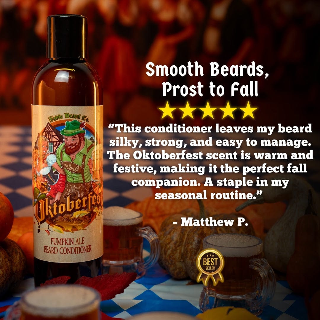 Oktoberfest - Beard Conditioner - Pumpkin Ale, Sweet Potato, German Oak Tree, & Lederhosen Leather