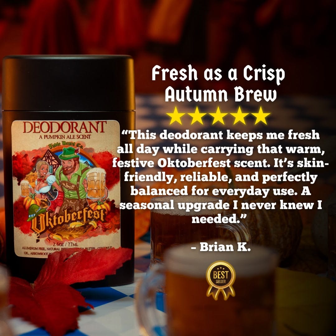Oktoberfest - Deodorant - Pumpkin Ale, Sweet Potato, German Oak Tree, & Lederhosen Leather