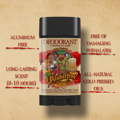 Oktoberfest - Deodorant - Pumpkin Ale, Sweet Potato, German Oak Tree, & Lederhosen Leather