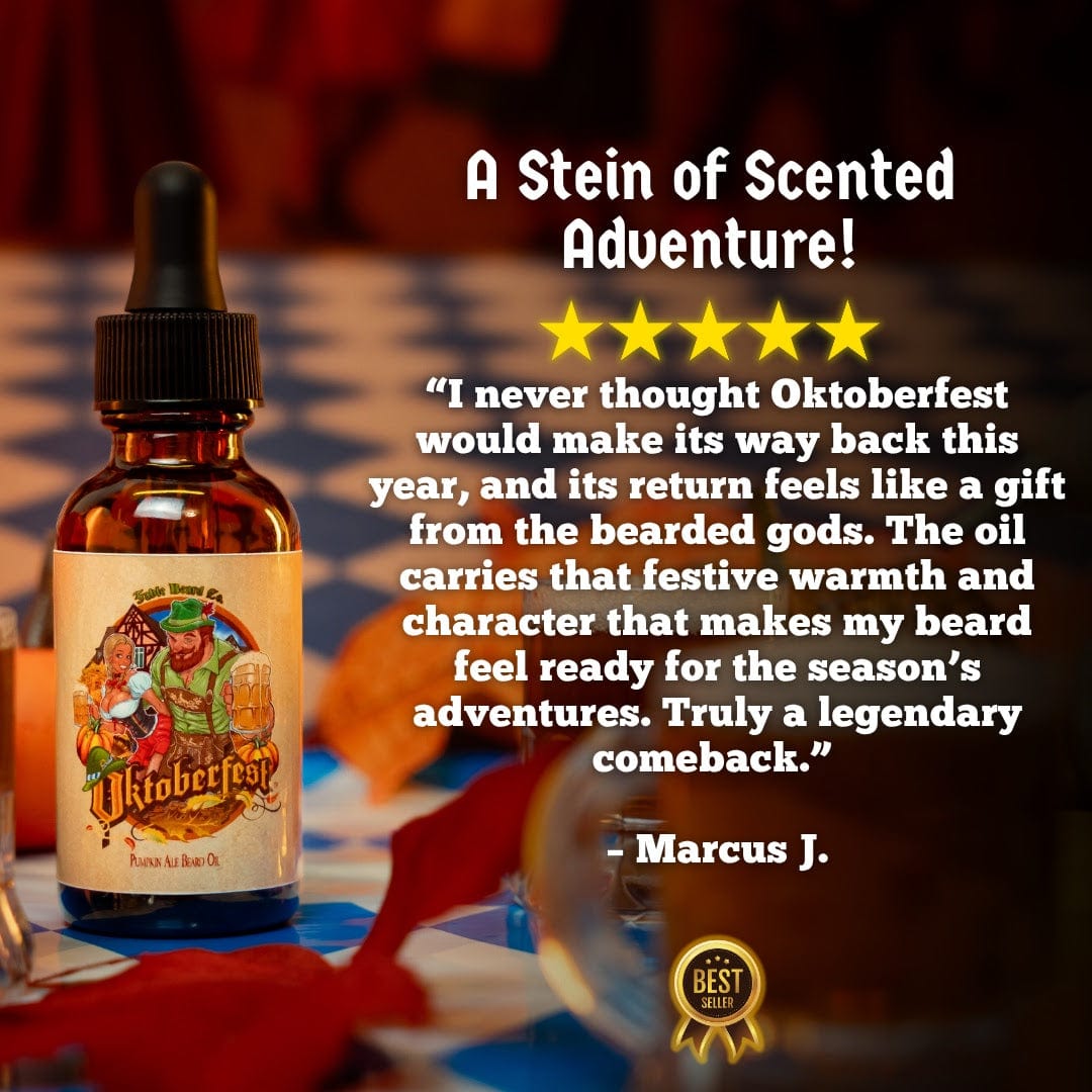 Oktoberfest - Beard Oil - Pumpkin Ale, Sweet Potato, German Oak Tree, & Lederhosen Leather