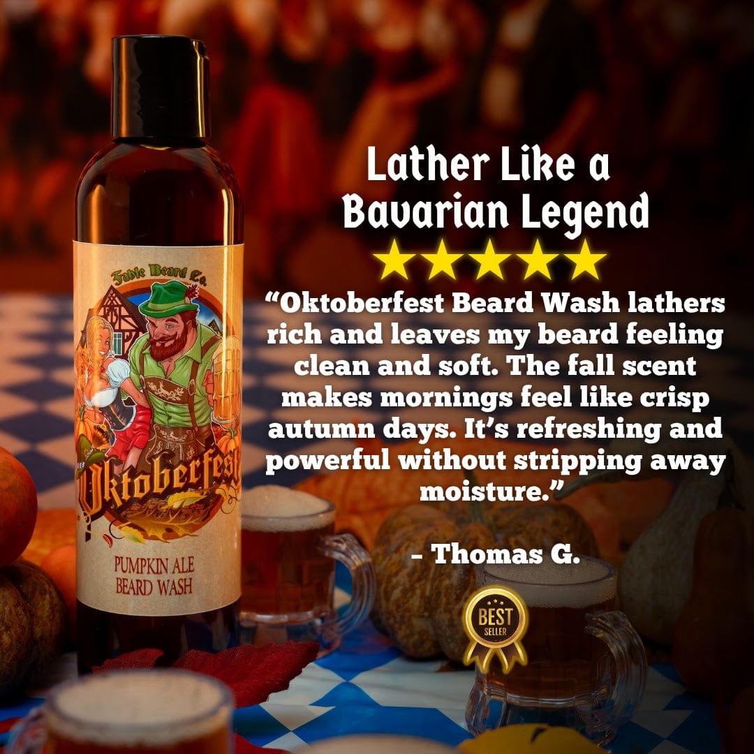 Oktoberfest - Beard Wash - Pumpkin Ale, Sweet Potato, German Oak Tree, & Lederhosen Leather