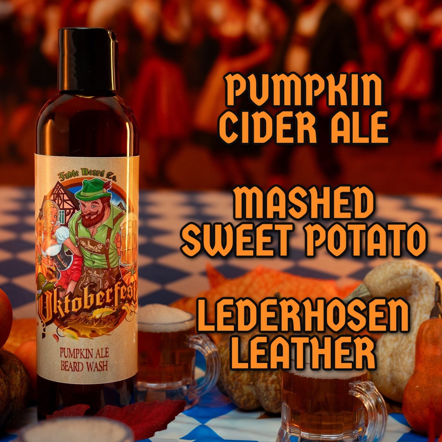 Oktoberfest - Beard Wash - Pumpkin Ale, Sweet Potato, German Oak Tree, & Lederhosen Leather