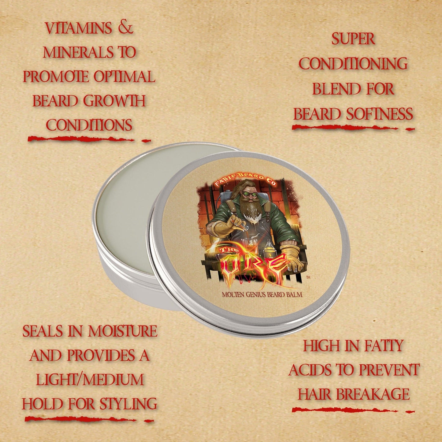 The Ore - Beard Balm - Grounding Driftwood, Juicy Grapefruit, Earthy Minerals